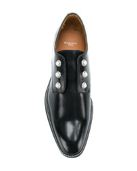 schwarze Leder Derby Schuhe von Givenchy