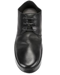 schwarze Leder Derby Schuhe von Marsèll