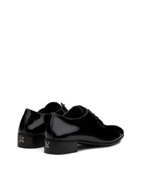 schwarze Leder Derby Schuhe von Giuseppe Zanotti