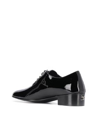 schwarze Leder Derby Schuhe von Giuseppe Zanotti