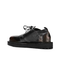 schwarze Leder Derby Schuhe von Marsèll