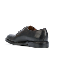 schwarze Leder Derby Schuhe von Silvano Sassetti