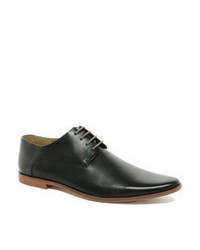 schwarze Leder Derby Schuhe von Frank Wright