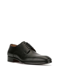 schwarze Leder Derby Schuhe von Magnanni