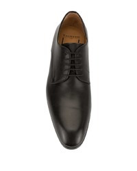 schwarze Leder Derby Schuhe von Magnanni