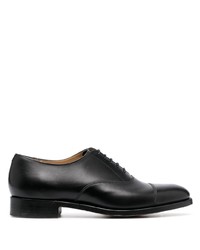 schwarze Leder Derby Schuhe von FURSAC
