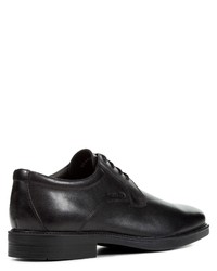 schwarze Leder Derby Schuhe von Geox