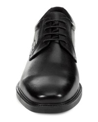 schwarze Leder Derby Schuhe von Geox