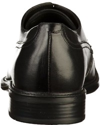 schwarze Leder Derby Schuhe von Geox