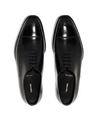 schwarze Leder Derby Schuhe von Tom Ford