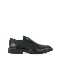 schwarze Leder Derby Schuhe von Giuseppe Zanotti Design