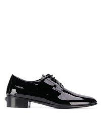 schwarze Leder Derby Schuhe von Giuseppe Zanotti