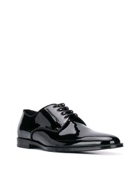 schwarze Leder Derby Schuhe von Dolce & Gabbana