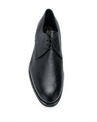 schwarze Leder Derby Schuhe von Henderson Baracco