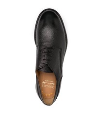 schwarze Leder Derby Schuhe von Doucal's