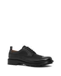 schwarze Leder Derby Schuhe von Burberry