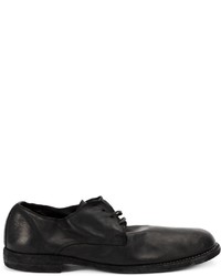 schwarze Leder Derby Schuhe von Guidi