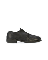 schwarze Leder Derby Schuhe von Guidi