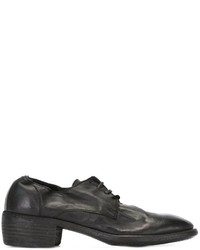 schwarze Leder Derby Schuhe von Guidi