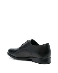 schwarze Leder Derby Schuhe von Geox