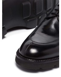 schwarze Leder Derby Schuhe von John Lobb