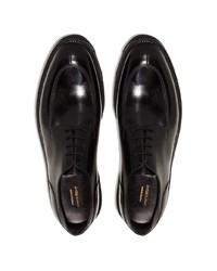 schwarze Leder Derby Schuhe von John Lobb