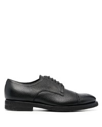 schwarze Leder Derby Schuhe von Henderson Baracco