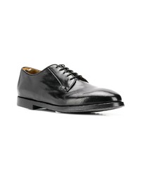 schwarze Leder Derby Schuhe von Officine Creative