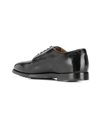 schwarze Leder Derby Schuhe von Officine Creative