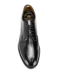 schwarze Leder Derby Schuhe von Officine Creative