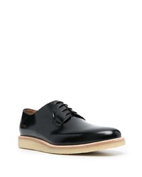 schwarze Leder Derby Schuhe von Common Projects