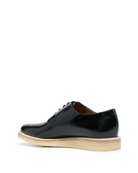 schwarze Leder Derby Schuhe von Common Projects