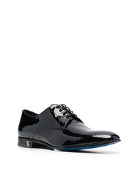 schwarze Leder Derby Schuhe von Billionaire