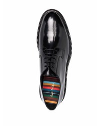 schwarze Leder Derby Schuhe von Paul Smith