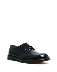 schwarze Leder Derby Schuhe von Doucal's