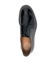 schwarze Leder Derby Schuhe von Doucal's