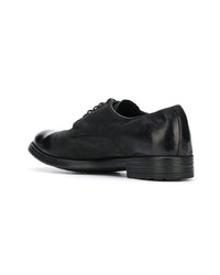 schwarze Leder Derby Schuhe von Officine Creative