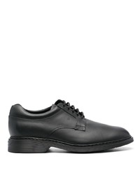 schwarze Leder Derby Schuhe von Hogan