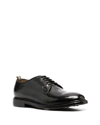 schwarze Leder Derby Schuhe von Officine Creative