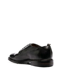 schwarze Leder Derby Schuhe von Officine Creative