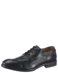 schwarze Leder Derby Schuhe von Hudson London
