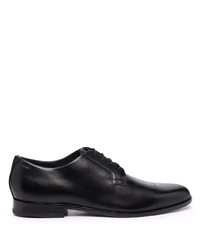 schwarze Leder Derby Schuhe von Hugo