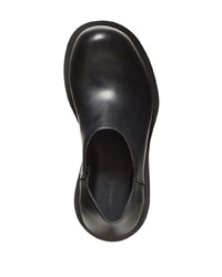 schwarze Leder Derby Schuhe von Balenciaga