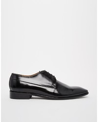 schwarze Leder Derby Schuhe von Ben Sherman