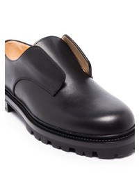 schwarze Leder Derby Schuhe von NEW STANDARD