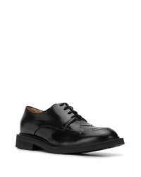 schwarze Leder Derby Schuhe von Bottega Veneta