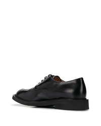 schwarze Leder Derby Schuhe von Bottega Veneta