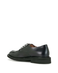 schwarze Leder Derby Schuhe von Bottega Veneta