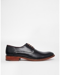 schwarze Leder Derby Schuhe von Ted Baker