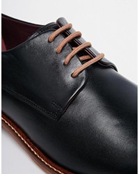 schwarze Leder Derby Schuhe von Ted Baker